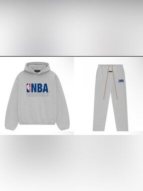Brand new NBA Essential Light Heather Hoodie/Relax Pants size Medium